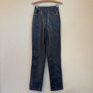 White Fox Truth Be Told Faux Leather Pants Size XS